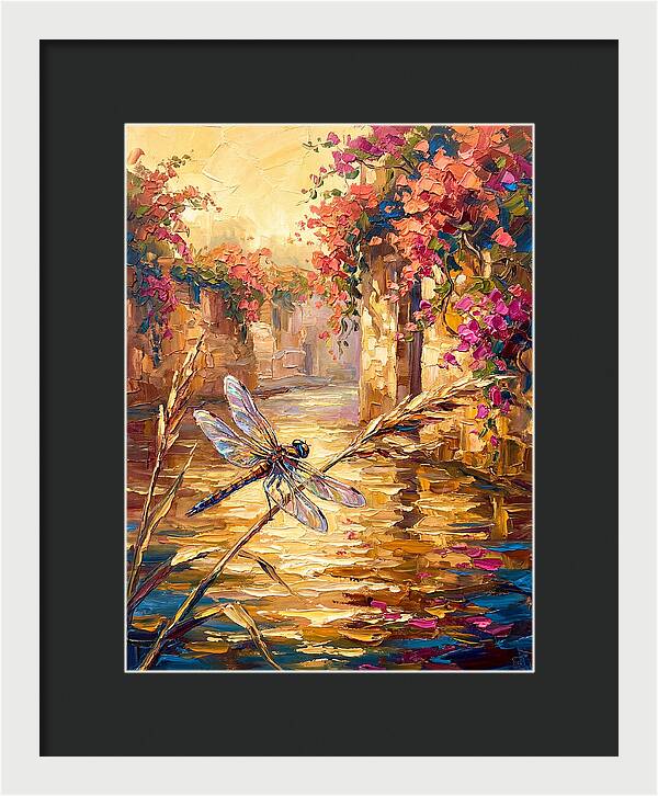 Dragonfly Over Mediterranean Waters