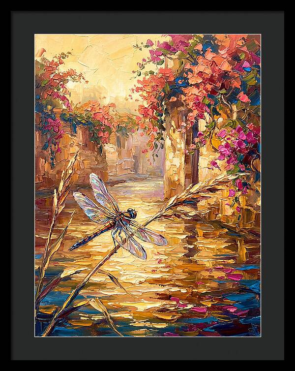 Dragonfly Over Mediterranean Waters