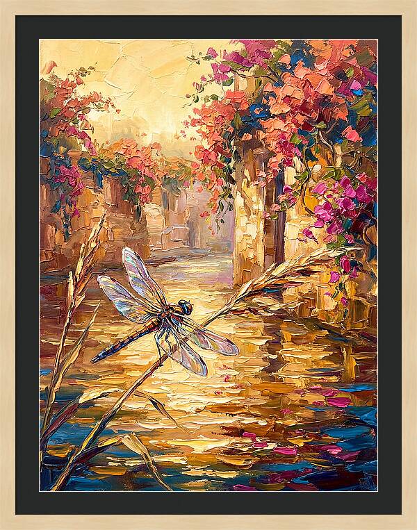 Dragonfly Over Mediterranean Waters