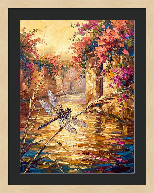 Dragonfly Over Mediterranean Waters