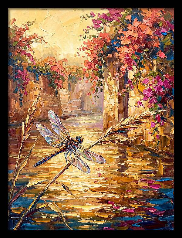 Dragonfly Over Mediterranean Waters