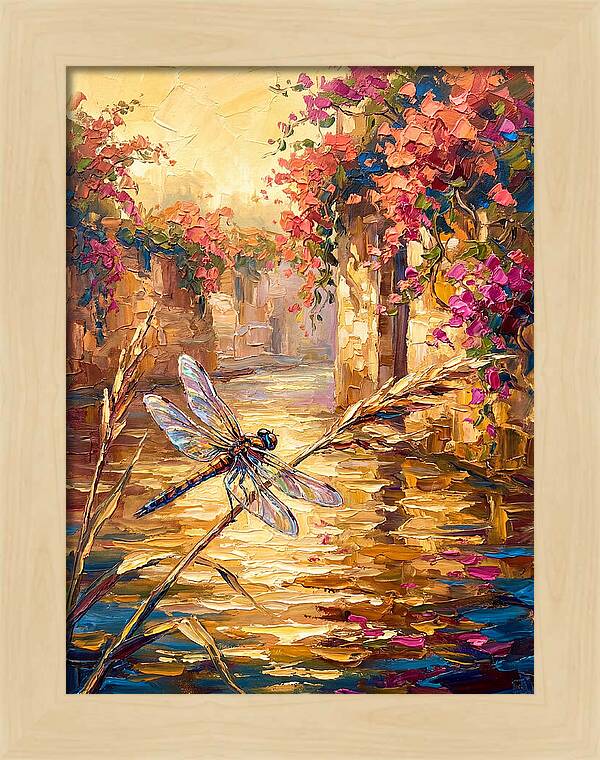 Dragonfly Over Mediterranean Waters