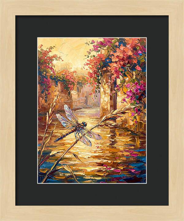 Dragonfly Over Mediterranean Waters