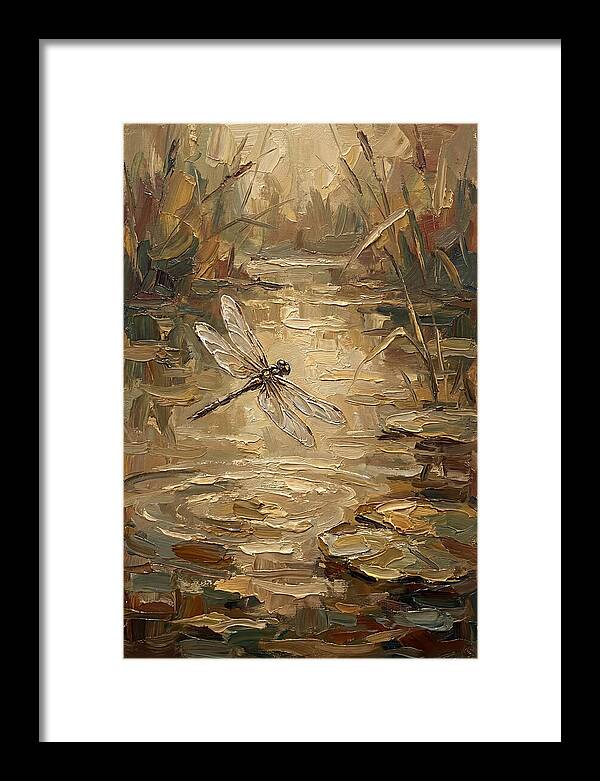 Dragonfly Over Tranquil Waters
