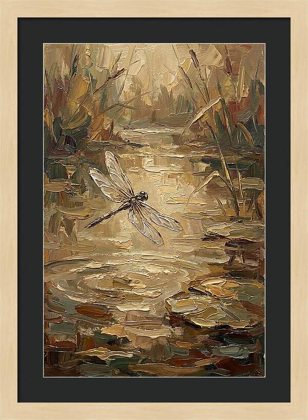 Dragonfly Over Tranquil Waters