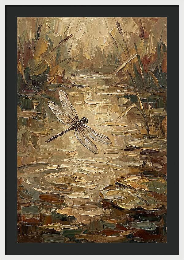 Dragonfly Over Tranquil Waters