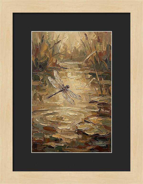 Dragonfly Over Tranquil Waters