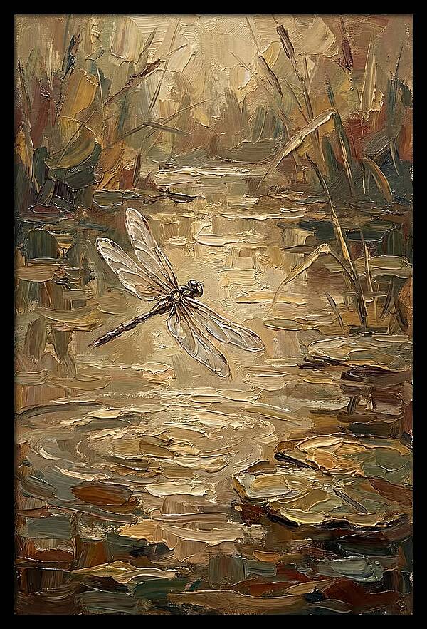 Dragonfly Over Tranquil Waters