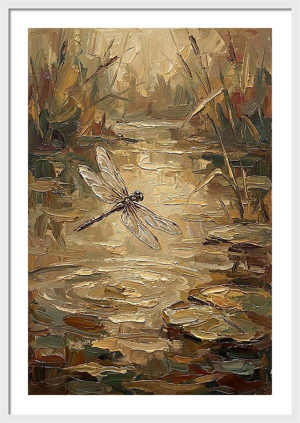 Dragonfly Over Tranquil Waters