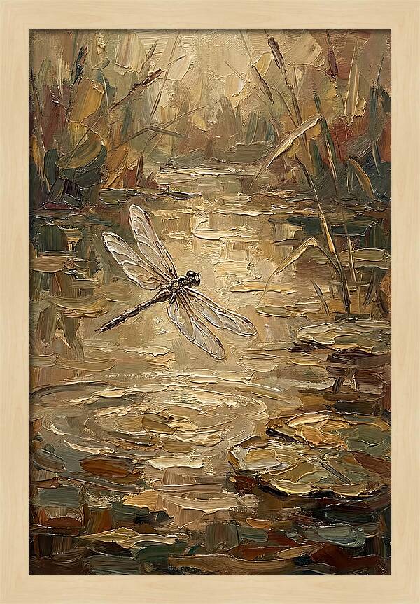 Dragonfly Over Tranquil Waters