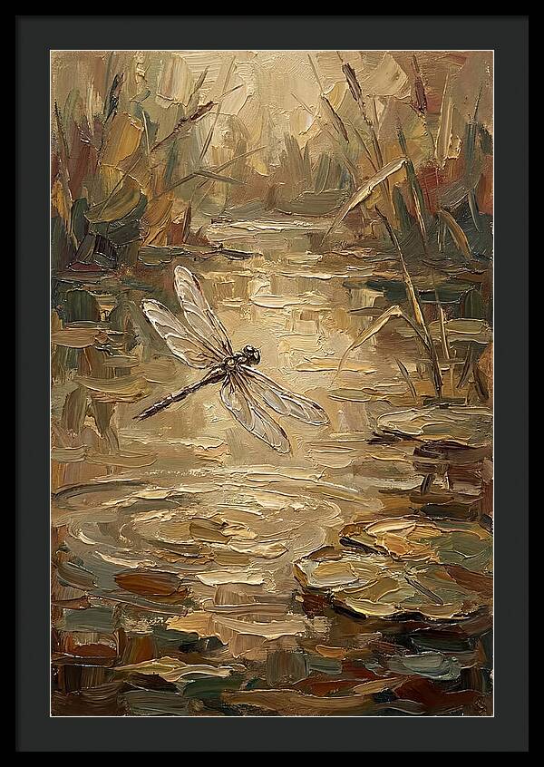 Dragonfly Over Tranquil Waters