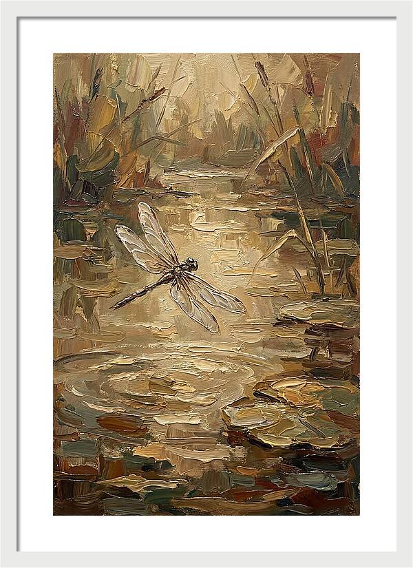 Dragonfly Over Tranquil Waters
