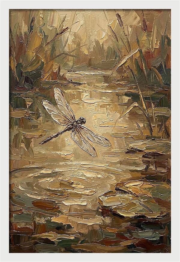 Dragonfly Over Tranquil Waters