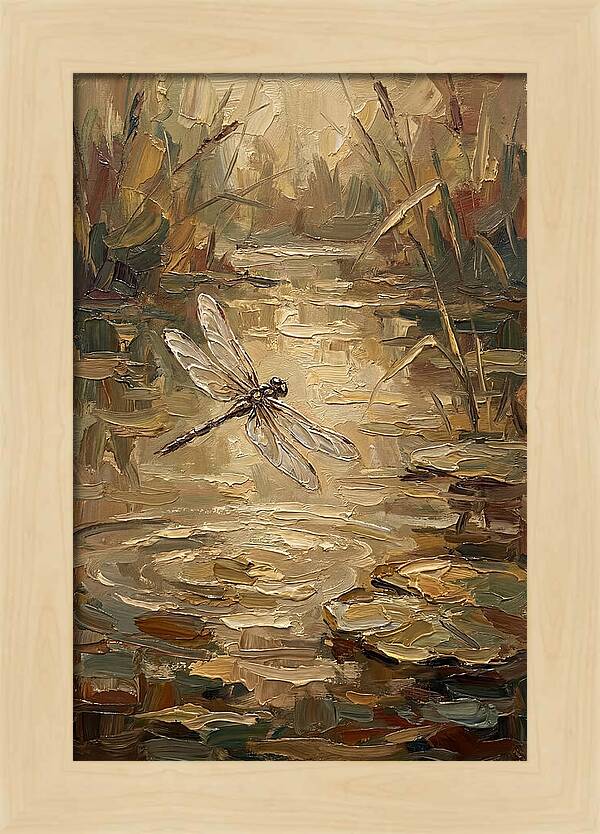 Dragonfly Over Tranquil Waters