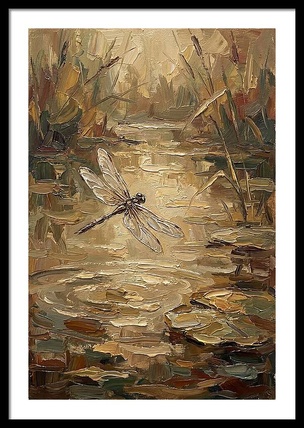 Dragonfly Over Tranquil Waters