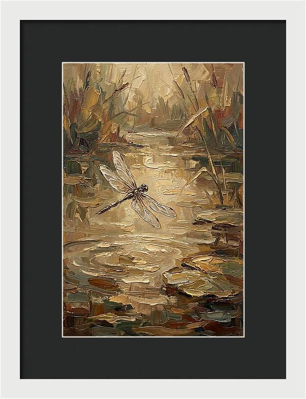 Dragonfly Over Tranquil Waters