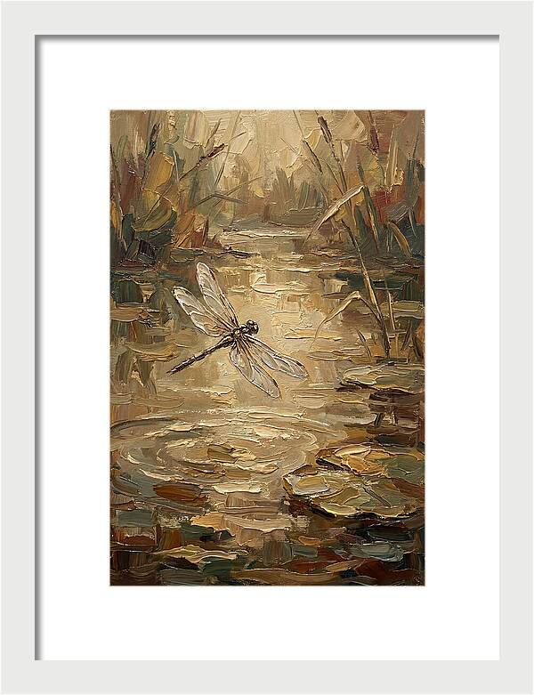 Dragonfly Over Tranquil Waters