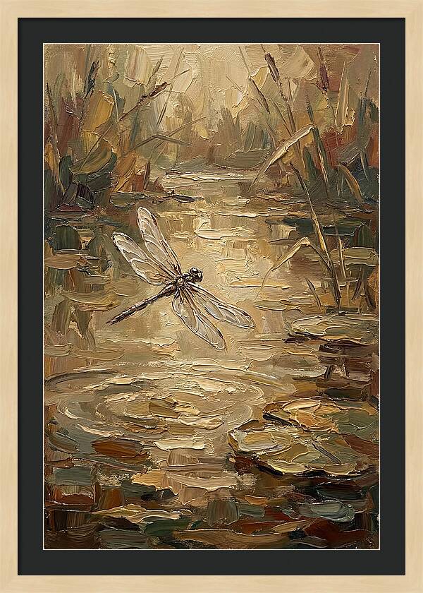 Dragonfly Over Tranquil Waters