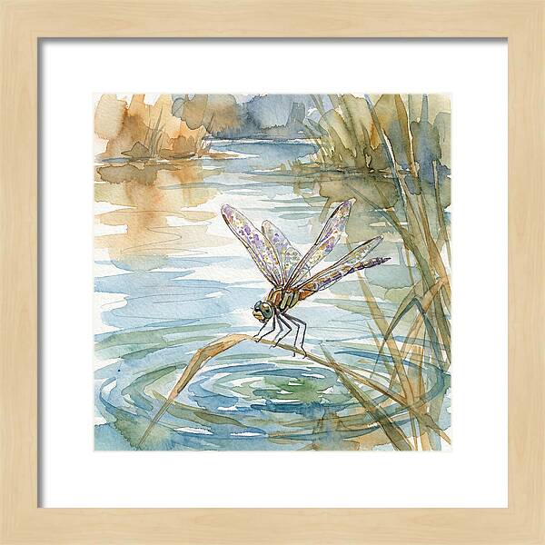 Dragonfly Over Tranquil Waters