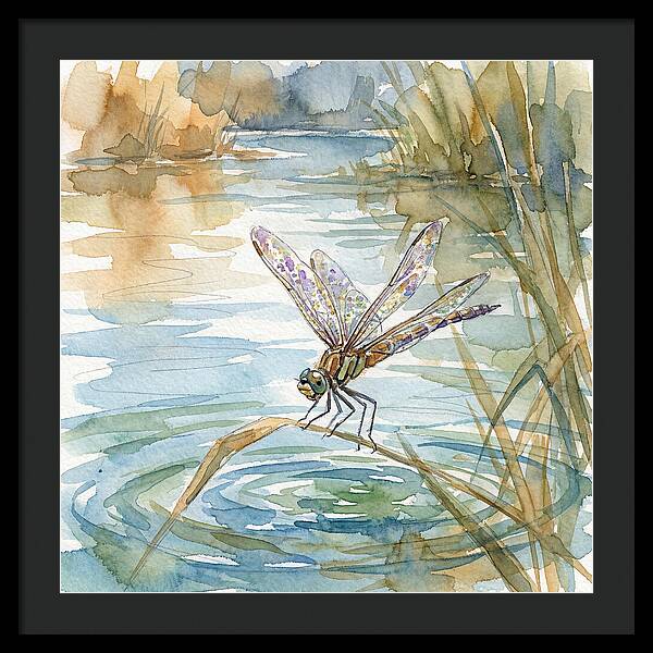 Dragonfly Over Tranquil Waters