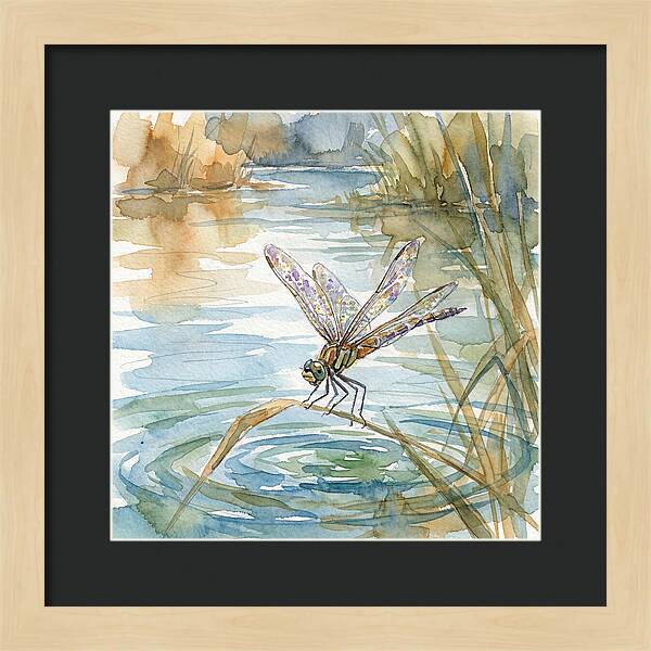 Dragonfly Over Tranquil Waters