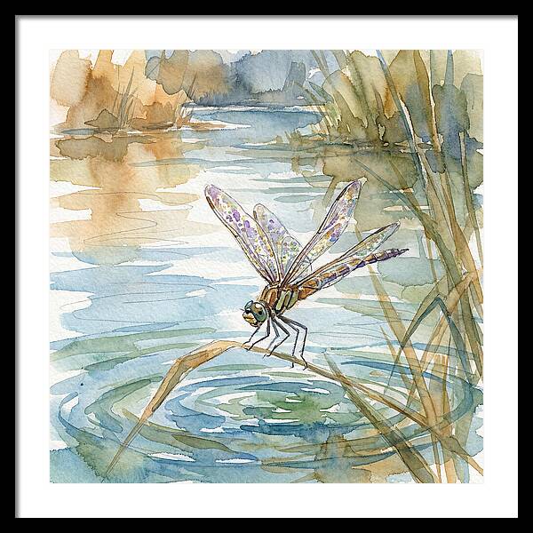 Dragonfly Over Tranquil Waters