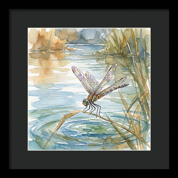 Dragonfly Over Tranquil Waters