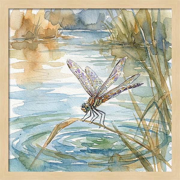 Dragonfly Over Tranquil Waters