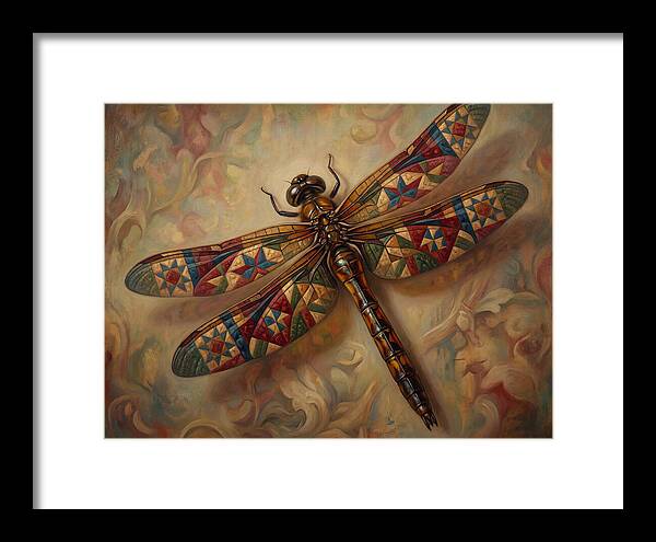 Dragonfly With Colorful Patterns