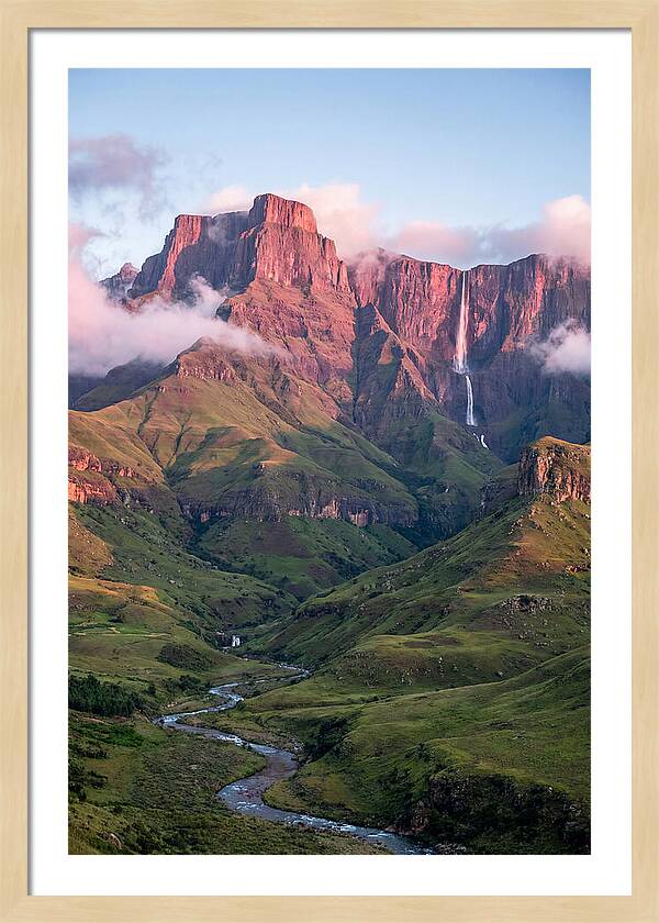 Drakensberg Amphitheatre At Sunrise