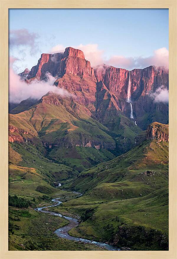 Drakensberg Amphitheatre At Sunrise