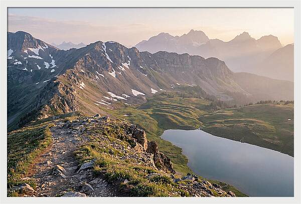 Dramatic Alpine Ridge Vista