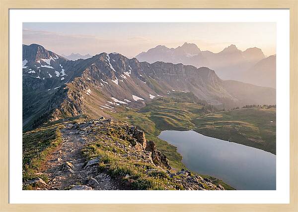 Dramatic Alpine Ridge Vista