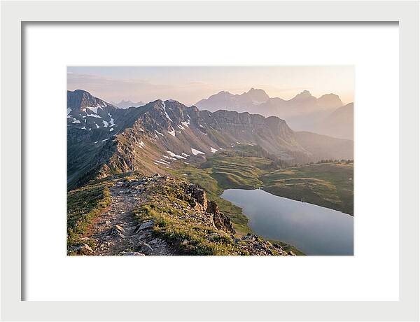 Dramatic Alpine Ridge Vista