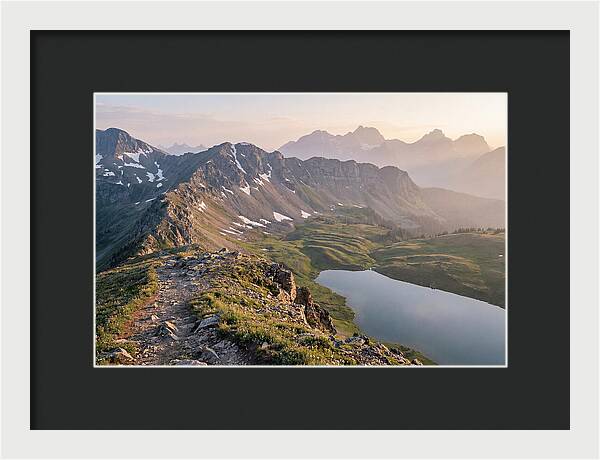 Dramatic Alpine Ridge Vista