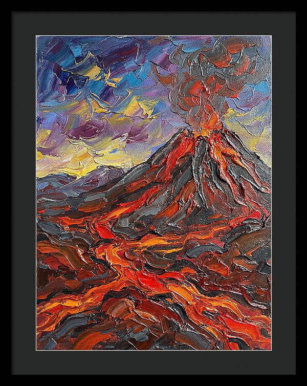 Dramatic Eruption Under Twilight