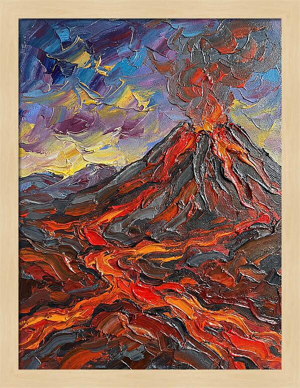 Dramatic Eruption Under Twilight