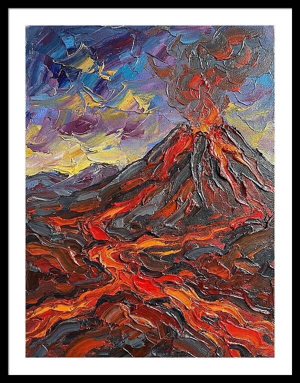 Dramatic Eruption Under Twilight