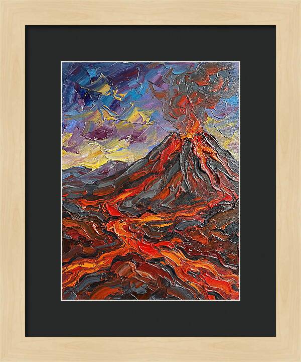Dramatic Eruption Under Twilight