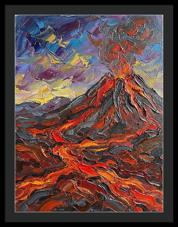 Dramatic Eruption Under Twilight