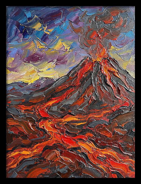 Dramatic Eruption Under Twilight