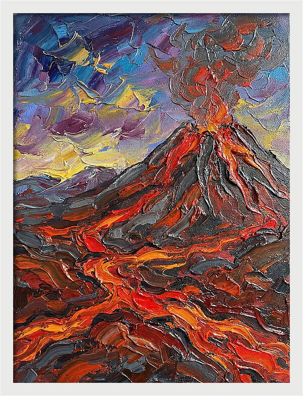 Dramatic Eruption Under Twilight