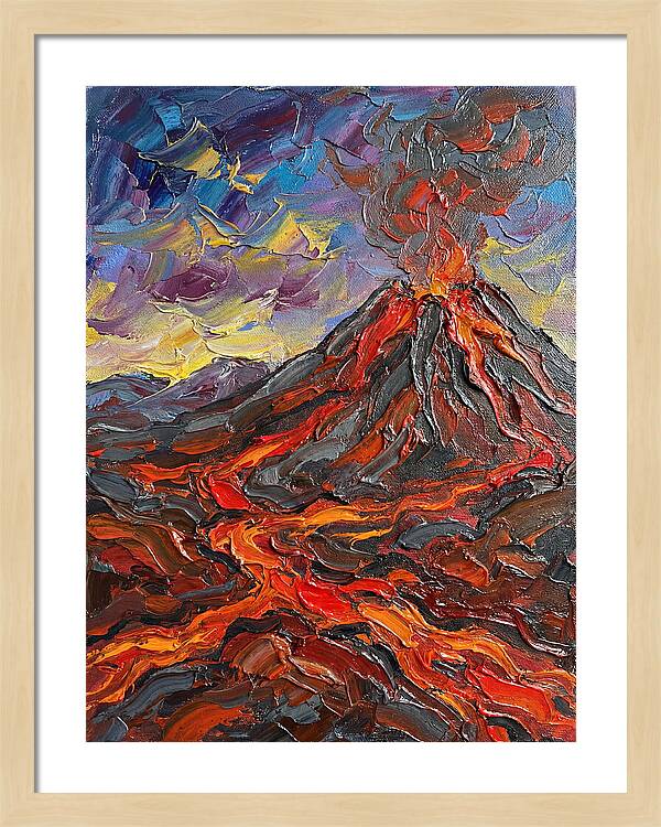 Dramatic Eruption Under Twilight