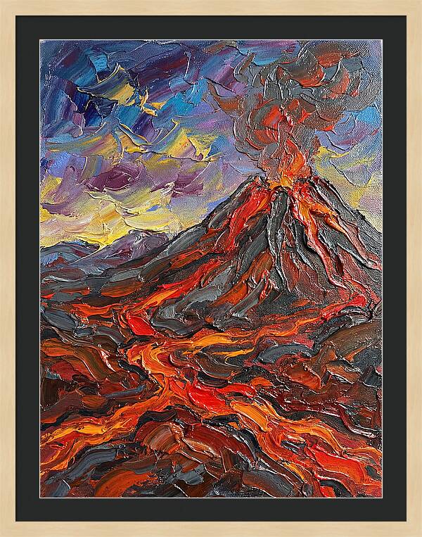 Dramatic Eruption Under Twilight