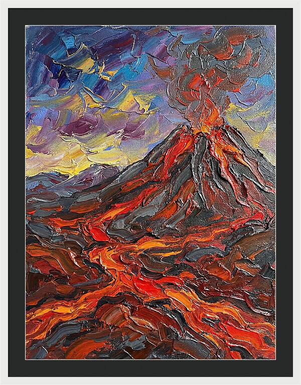 Dramatic Eruption Under Twilight