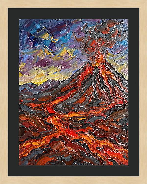 Dramatic Eruption Under Twilight