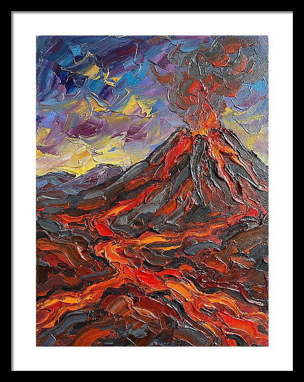 Dramatic Eruption Under Twilight