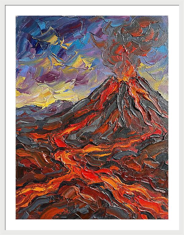 Dramatic Eruption Under Twilight