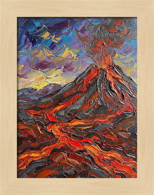 Dramatic Eruption Under Twilight