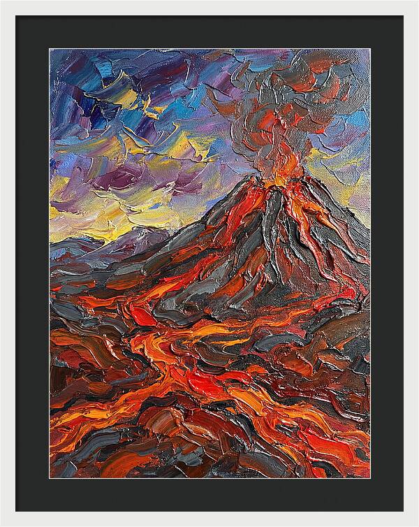 Dramatic Eruption Under Twilight